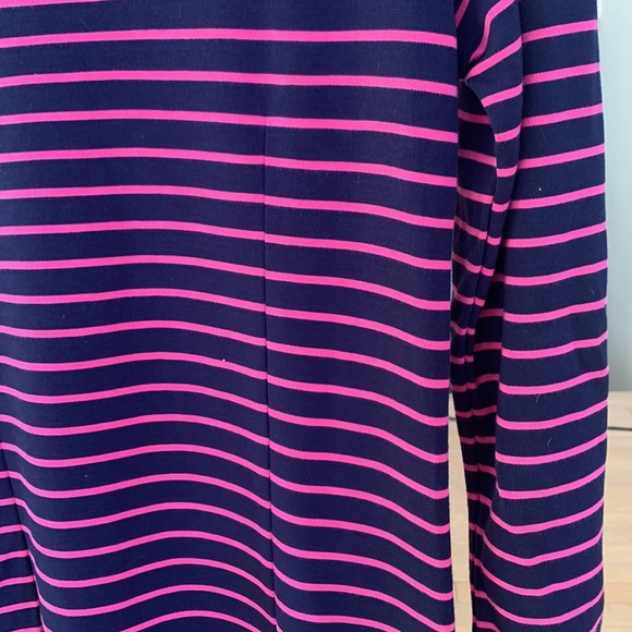 NWT Sail to Sable sz XS navy and pink striped very soft knit dress - Picture 10 of 10